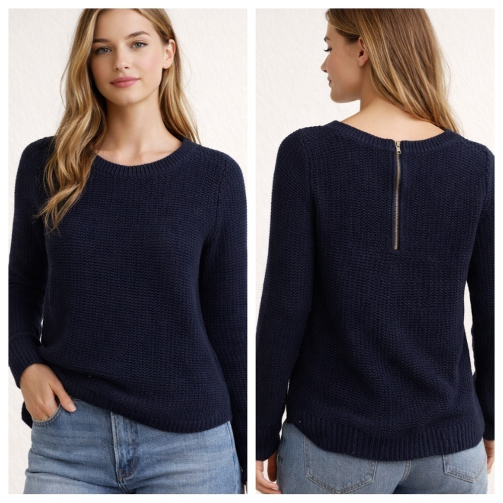 Banana Republic Dark Blue Women's Crew Neck Sweater